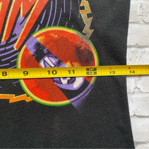 Y2K KISS Sonic Boom Black Graphic Tee - Short Sleeve - Picture 5 of 6